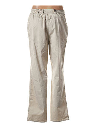 Pantalon droit stretch taille normale gris PIONEER femme