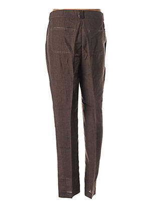 Pantalon slim taille élastique taille normale marron FRED SABATIER femme
