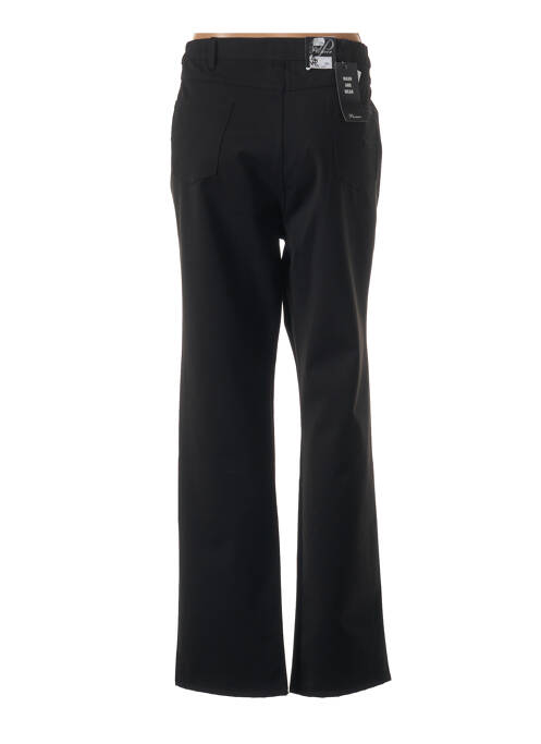 Pantalon droit tissage crêpe taille normale noir PIONEER femme
