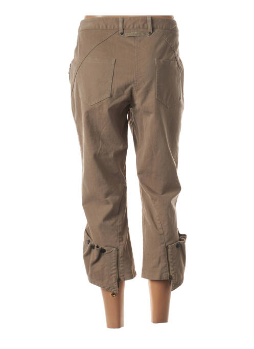 Pantacourt marron FLEUR DE SEL pour femme