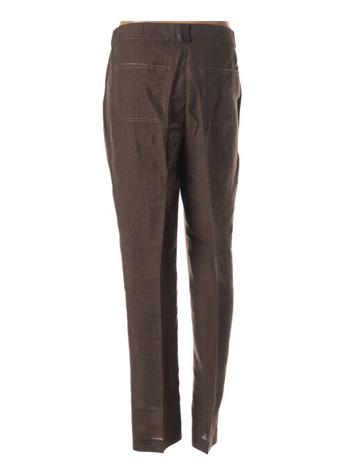 Pantalon slim marron FRED SABATIER pour femme