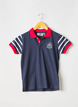 Polo bleu CRIQUE PRIVÉE pour garçon