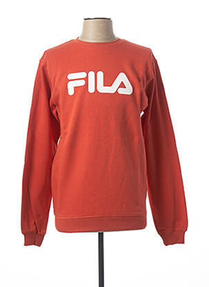 Sweat-shirt orange FILA pour homme