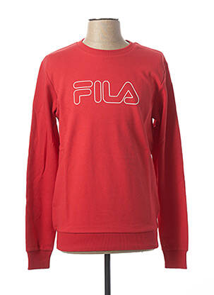 Sweat-shirt rouge FILA pour homme
