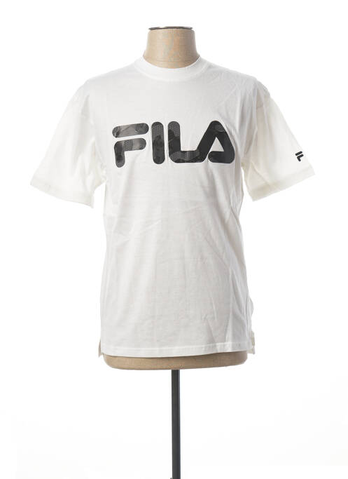T-shirt blanc FILA pour homme