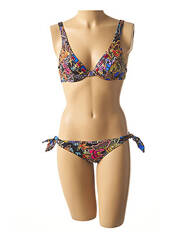 Maillot de bain 2 pièces bleu MISS BIKINI pour femme seconde vue