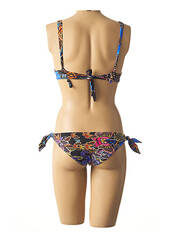 Maillot de bain 2 pièces bleu MISS BIKINI pour femme seconde vue