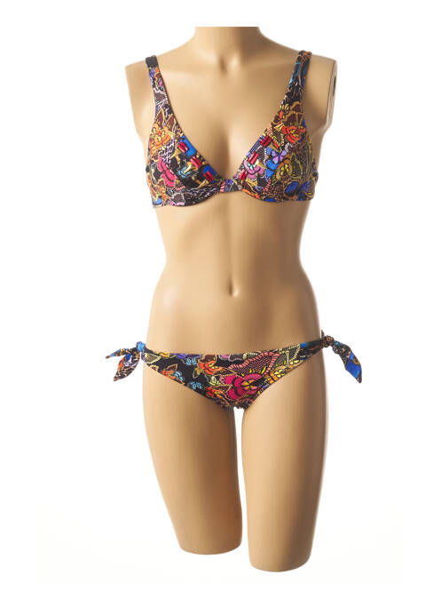 Maillot de bain 2 pièces bleu MISS BIKINI pour femme