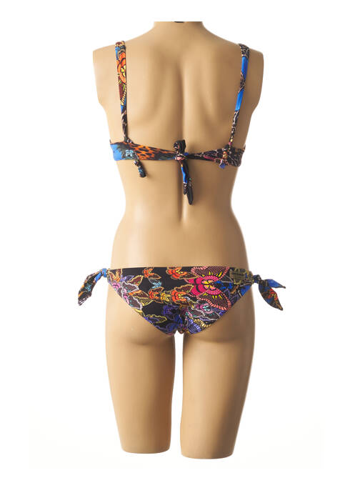 Maillot de bain 2 pièces bleu MISS BIKINI pour femme