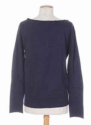 Pull resserrée sur le bas manches longues bleu DIABLESS femme