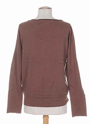 Pull resserrée sur le bas manches longues marron DIABLESS femme