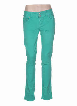 Jeans coupe droite taille basse taille basse vert LTB femme