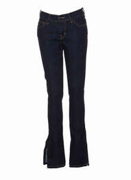Jeans coupe slim slim taille basse bleu DENIMOOD femme