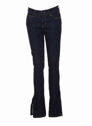 Jeans coupe slim slim taille basse bleu DENIMOOD femme