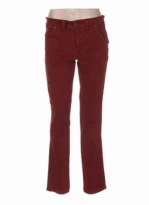 Jeans coupe droite sélection denim taille normale rouge MY PANTS femme