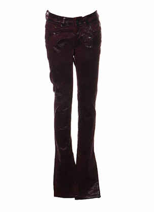 Pantalon slim taille basse taille basse violet CIMARRON femme