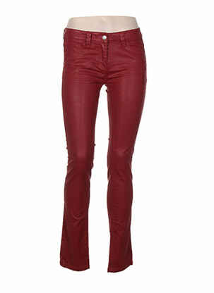 Pantalon slim taille normale taille normale rouge WAS femme