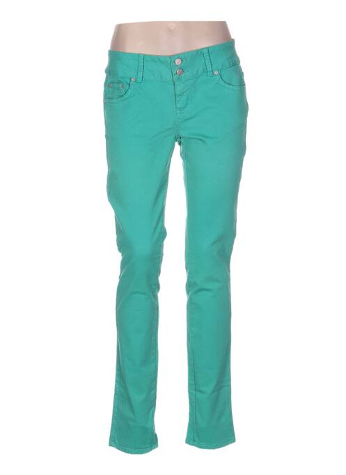 Jeans coupe droite taille basse taille basse vert LTB femme