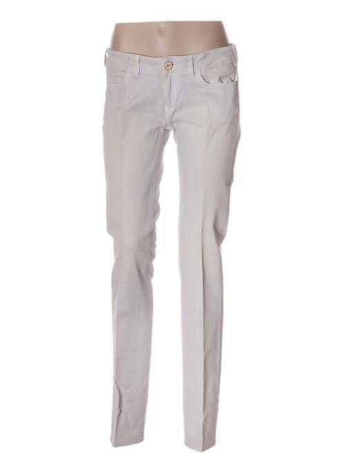Jeans coupe droite taille basse taille basse gris NFY femme