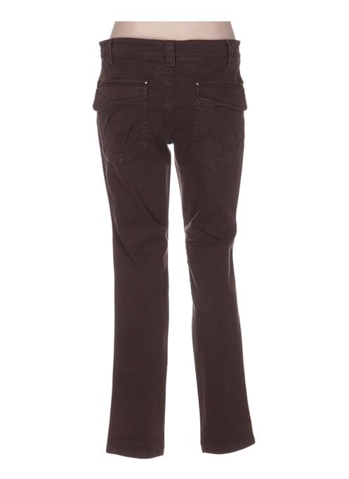 Jeans coupe droite marron MY PANTS pour femme