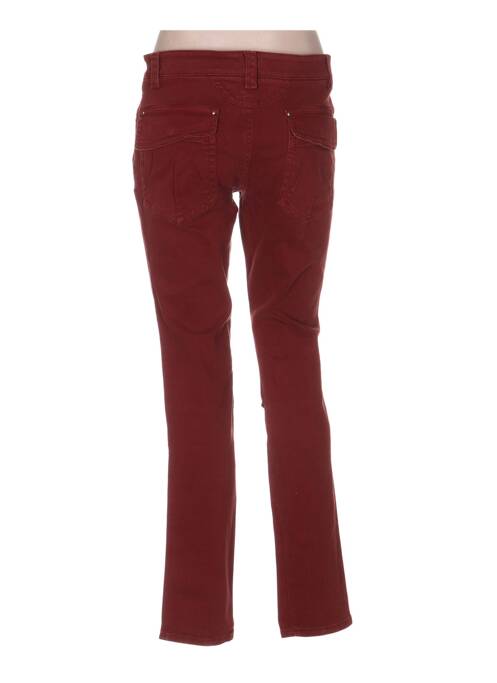 Jeans coupe droite rouge MY PANTS pour femme