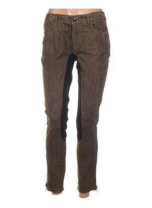 Pantalon slim taille normale taille normale vert APRIL MAY femme