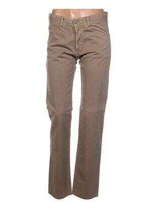 Pantalon slim taille normale taille normale beige ACQUAVERDE femme