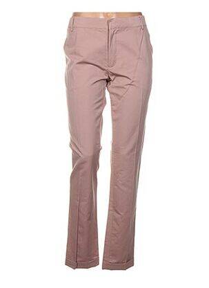 Pantalon slim taille normale taille normale rose AMERICAN RETRO femme