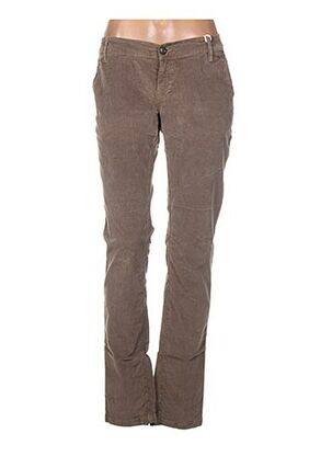 Pantalon slim taille basse taille basse beige MELTIN'POT femme
