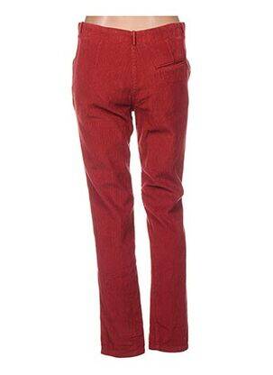 Pantalon slim taille haute taille haute rouge LAURENCE DOLIGE femme
