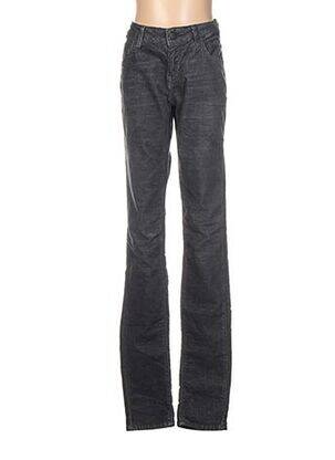 Pantalon slim taille basse taille basse gris REIKO femme