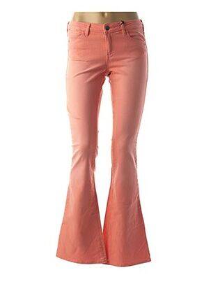Jeans bootcut sélection denim taille basse orange SCOTCH & SODA femme