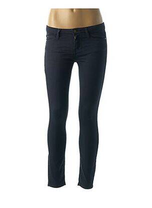 Pantalon slim taille basse taille basse bleu ACQUAVERDE femme