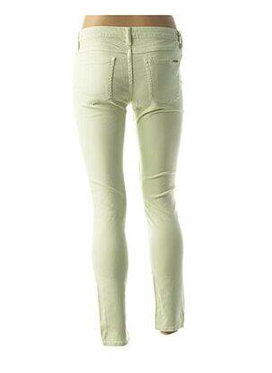 Pantalon slim taille basse taille basse vert ACQUAVERDE femme