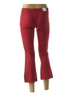 Pantacourt coupe droite taille basse rouge DIABLESS femme