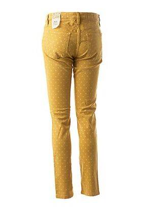 Pantalon 7/8 stretch taille basse jaune WAS femme