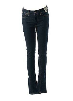 Jeans skinny tissage brut taille normale bleu REIKO femme
