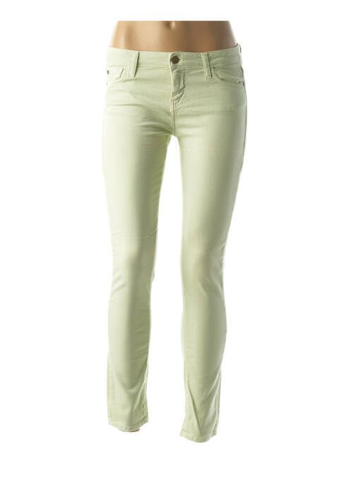 Pantalon slim taille basse taille basse vert ACQUAVERDE femme