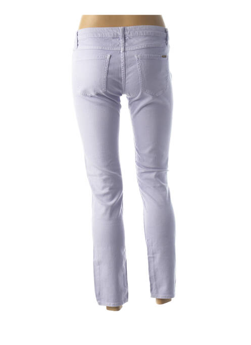 Pantalon 7/8 stretch taille basse violet ACQUAVERDE femme