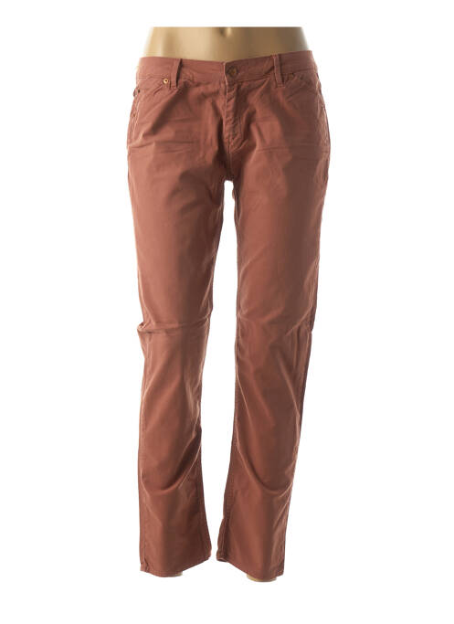 Pantalon droit orange REIKO pour femme