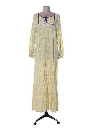 Robe longue manches longues manches longues jaune CH.IND. femme