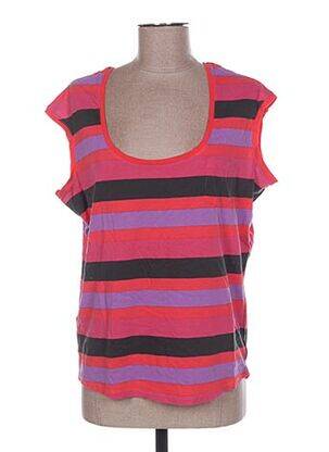 T-shirt coupe cintrée manches courtes rose MAISON SCOTCH femme