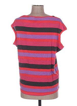 T-shirt coupe cintrée manches courtes rose MAISON SCOTCH femme