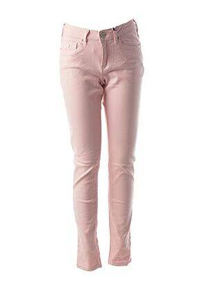 Pantalon slim taille basse taille basse rose MAISON SCOTCH femme