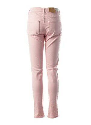 Pantalon slim taille basse taille basse rose MAISON SCOTCH femme
