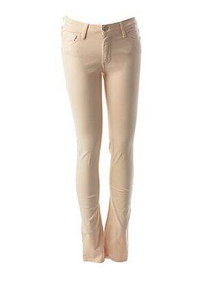 Pantalon slim stretch taille normale rose REIKO femme
