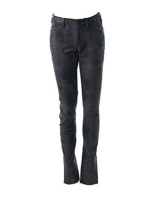 Pantalon slim taille basse taille basse gris MAISON SCOTCH femme