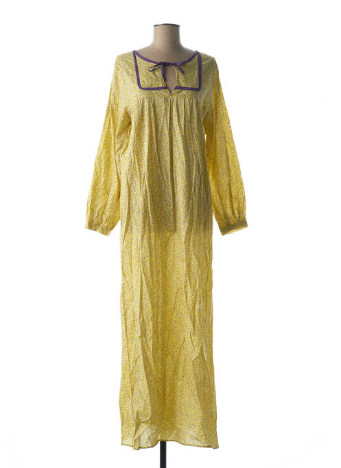 Robe longue manches longues manches longues jaune CH.IND. femme