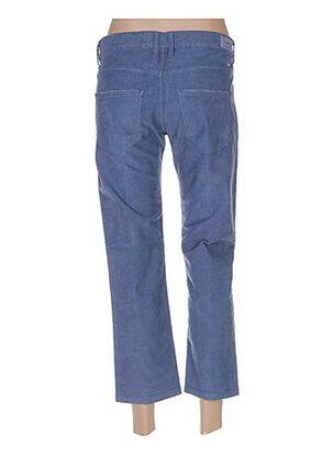 Pantacourt coupe droite taille normale bleu TRUE NYC femme