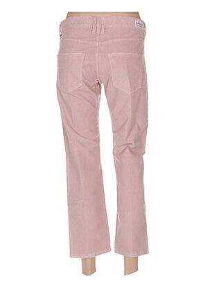 Pantacourt coupe droite taille normale rose TRUE NYC femme